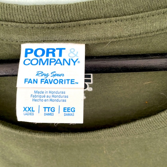 Star Wars Princess Leah T-Shirt XXL army Green 100% Cotton by Port & Company - Picture 4 of 10